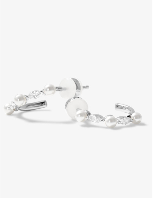 Boucles d'oreilles Sirène argent