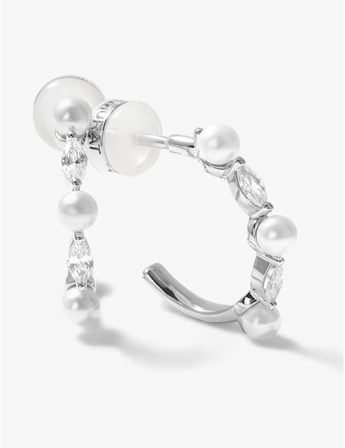 Boucles d'oreilles Sirène argent