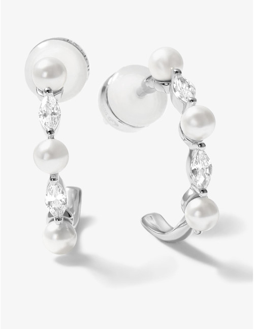 Boucles d'oreilles Sirène argent