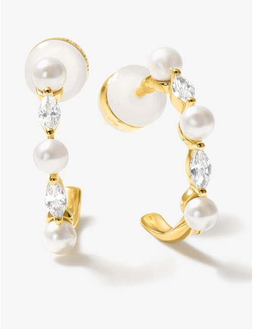 Boucles d'oreilles Sirène dorées