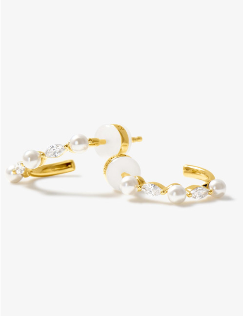Boucles d'oreilles Sirène dorées