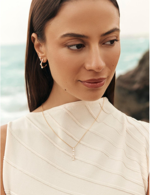 Boucles d'oreilles Sirène dorées