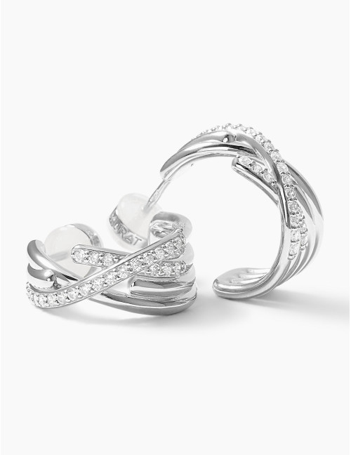 Boucles d'oreilles Amarres argent