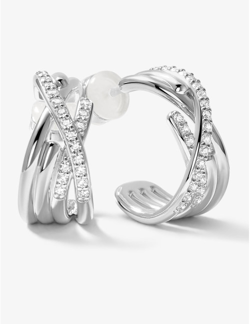 Boucles d'oreilles Amarres argent