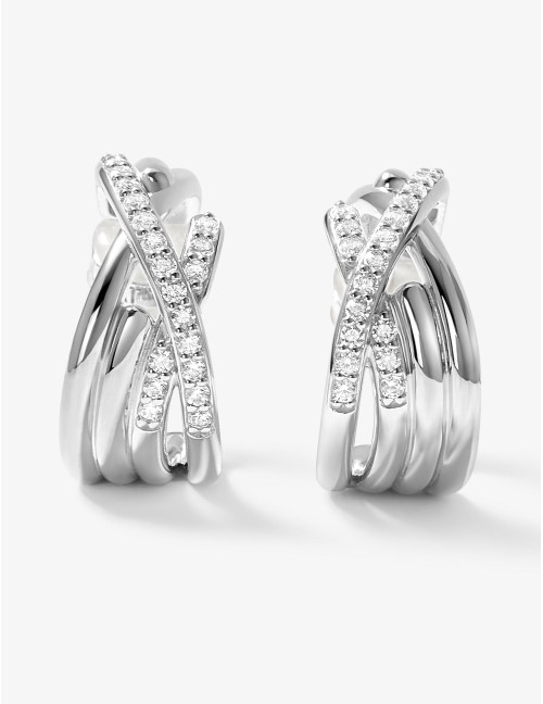 Boucles d'oreilles Amarres argent