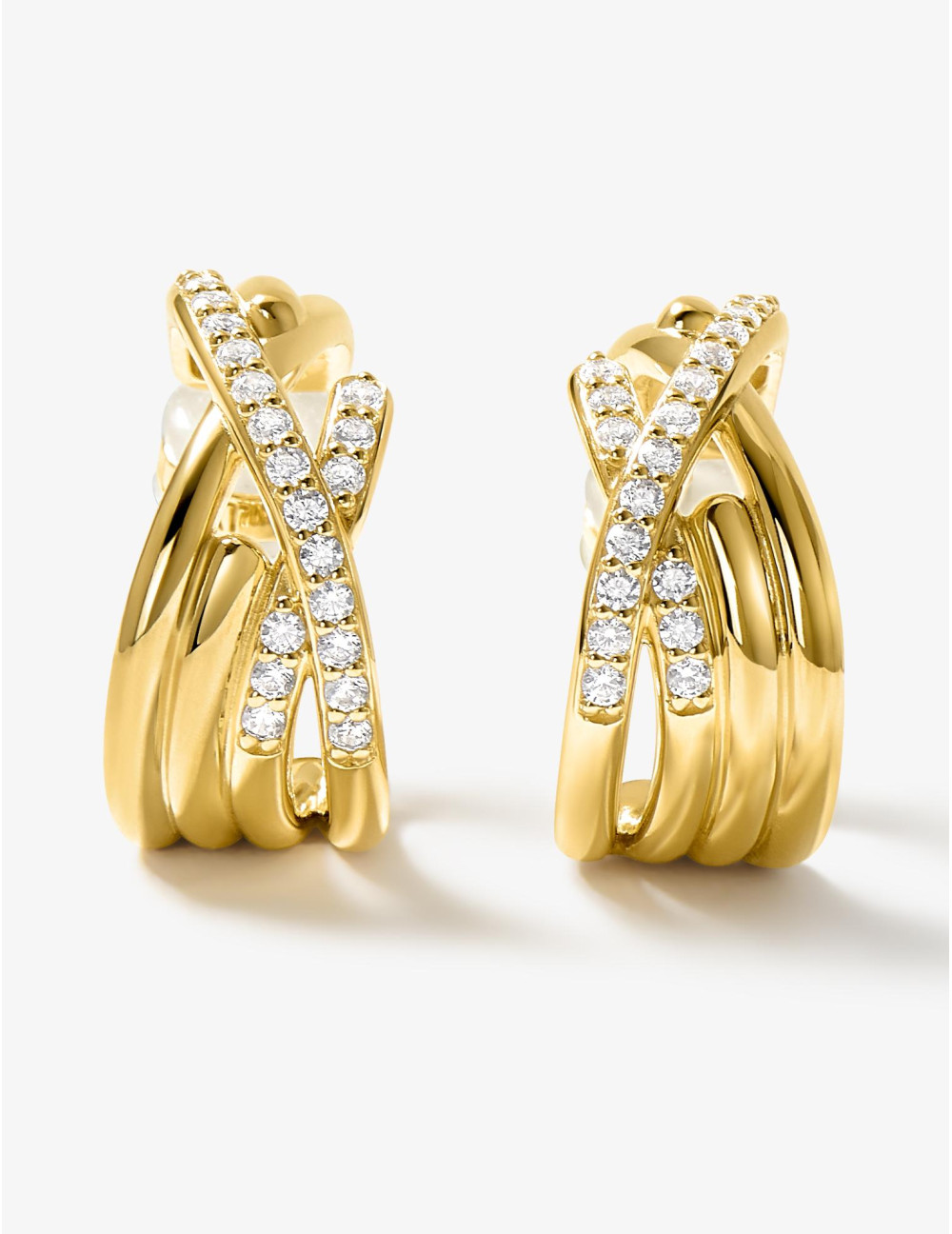 Boucles d'oreilles Amarres dorées