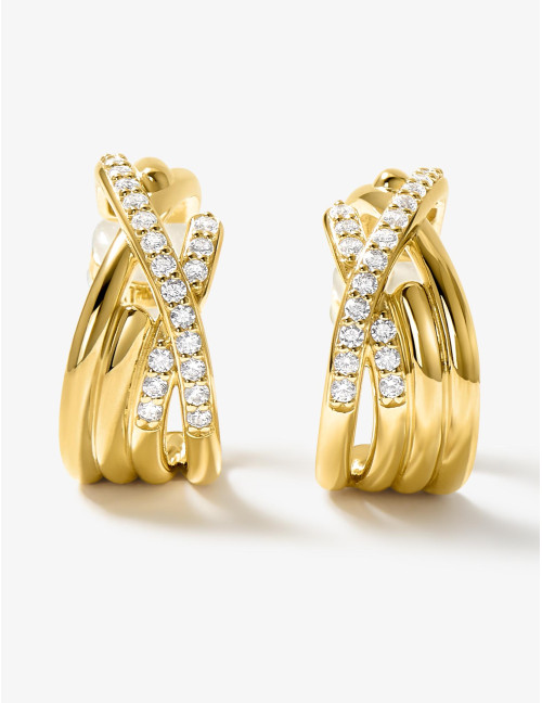 Boucles d'oreilles Amarres dorées