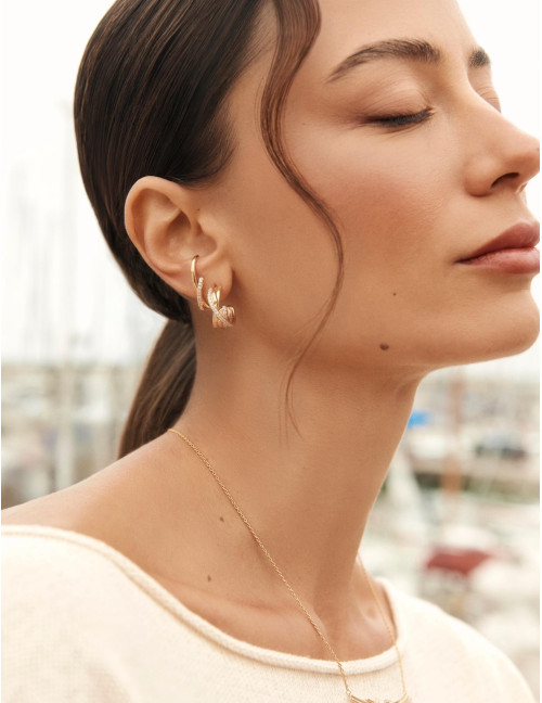 Boucles d'oreilles Amarres dorées