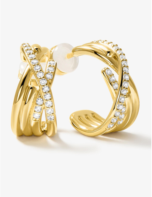 Boucles d'oreilles Amarres dorées