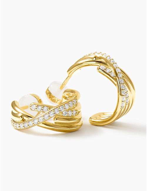 Boucles d'oreilles Amarres dorées