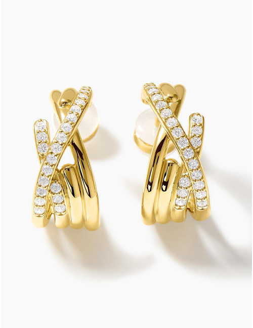 Boucles d'oreilles Amarres dorées