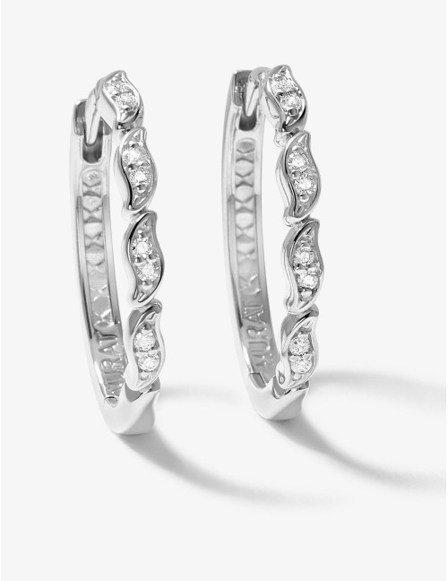 Boucles d'oreilles La Marée argent