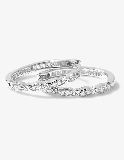 Boucles d'oreilles La Marée argent