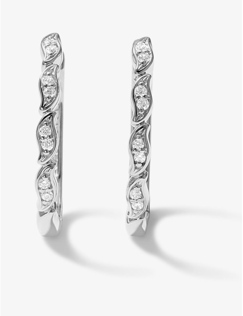 Boucles d'oreilles La Marée argent