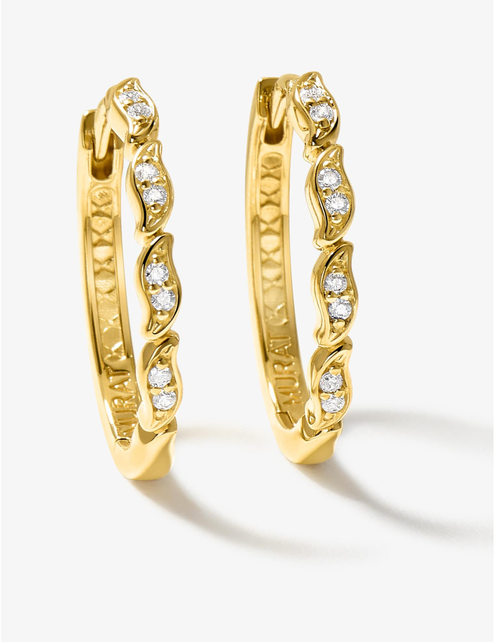 Boucles d'oreilles La Marée dorées