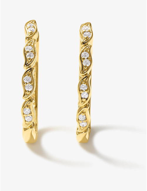 Boucles d'oreilles La Marée dorées