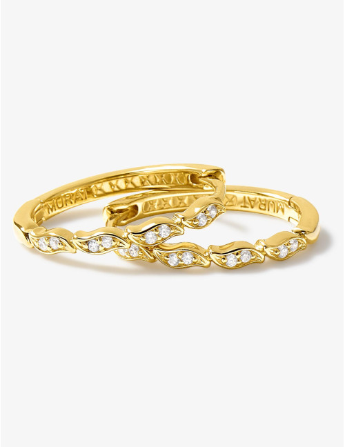 Boucles d'oreilles La Marée dorées