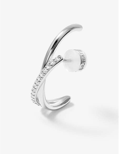 Boucle d'oreille Amarres Solo argent