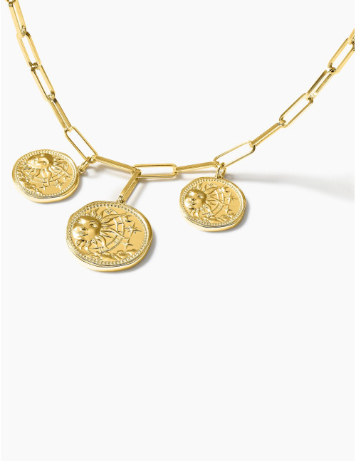 Collier Le Trésor Trio doré