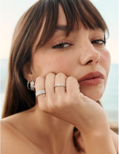 Bague La Marée Solitaire argent