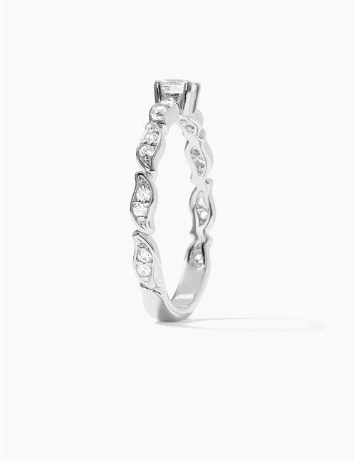 Bague La Marée Solitaire argent