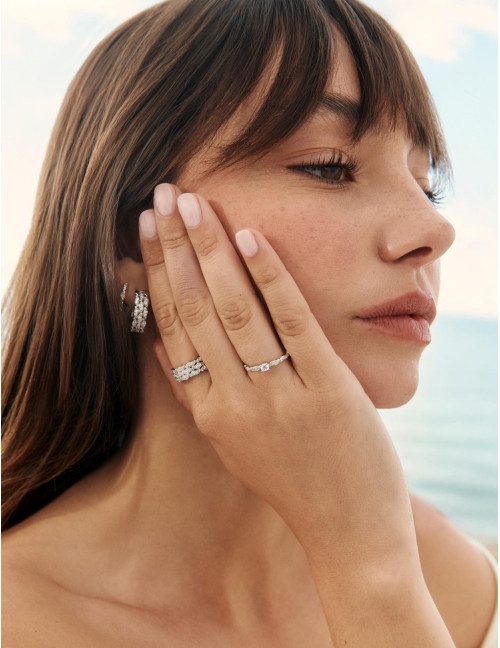 Bague La Marée Solitaire argent
