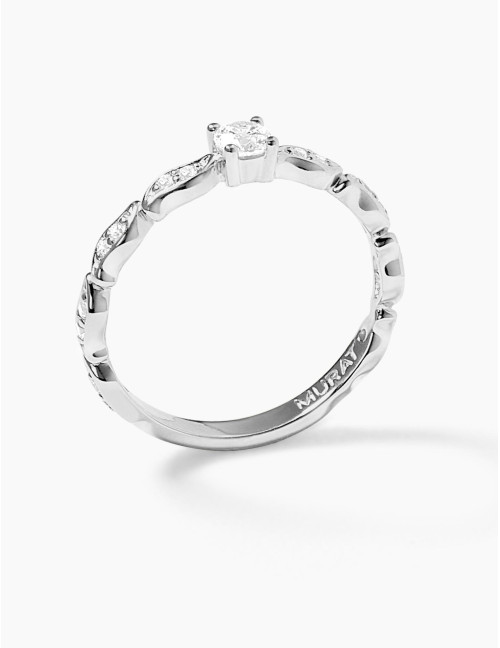 Bague La Marée Solitaire argent