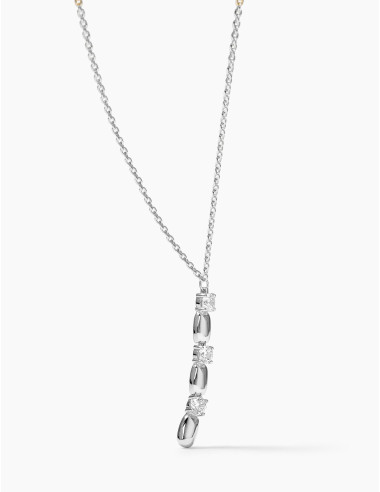 Collier long Jour J argent