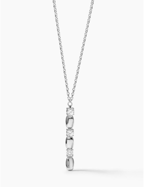 Collier long Jour J argent