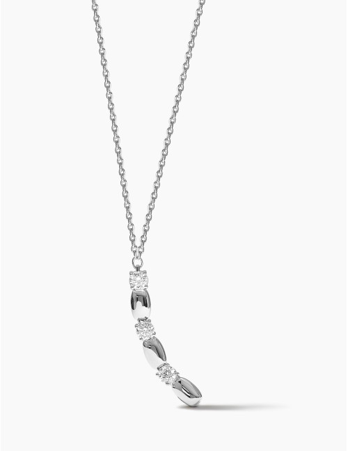 Collier long Jour J argent