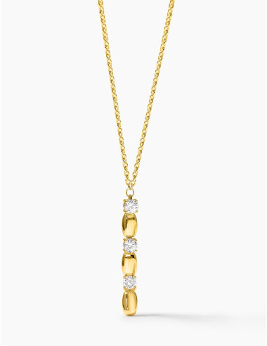 Collier long Jour J doré
