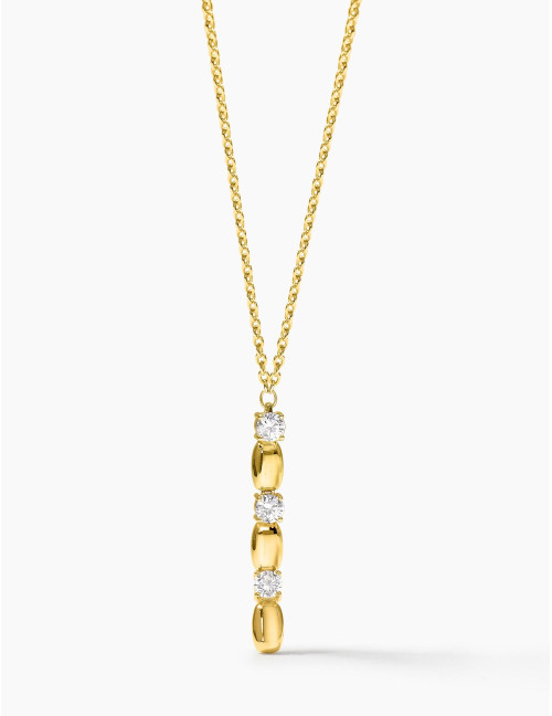 Collier long Jour J doré