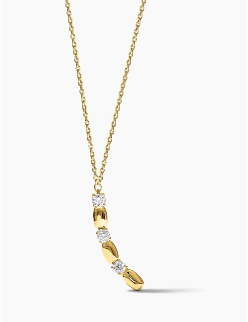 Collier long Jour J doré