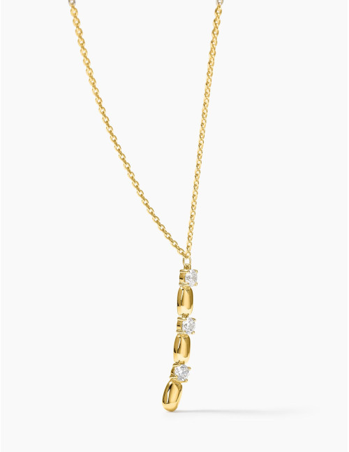 Collier long Jour J doré