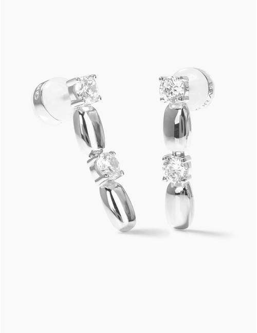 Boucles d'oreilles Jour J argent