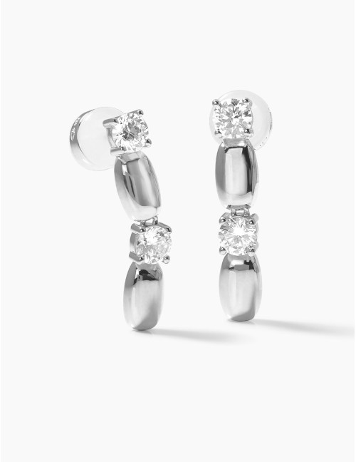 Boucles d'oreilles Jour J argent