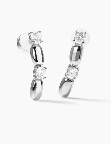 Boucles d'oreilles Jour J argent