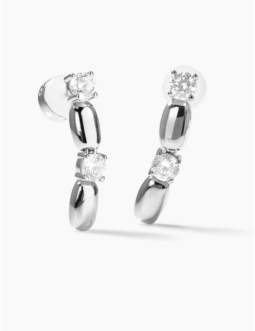 Boucles d'oreilles Jour J argent