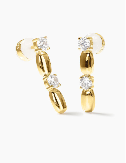 Boucles d'oreilles Jour J dorées