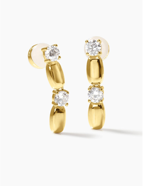 Boucles d'oreilles Jour J dorées