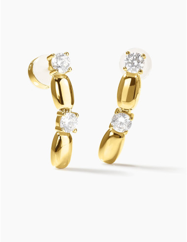 Boucles d'oreilles Jour J dorées