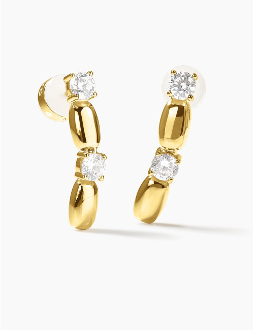 Boucles d'oreilles Jour J dorées