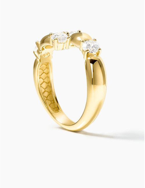 Bague Jour J dorée