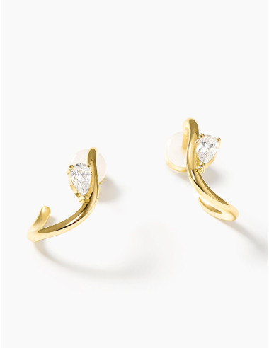 Boucles d'oreilles Le Retour dorées