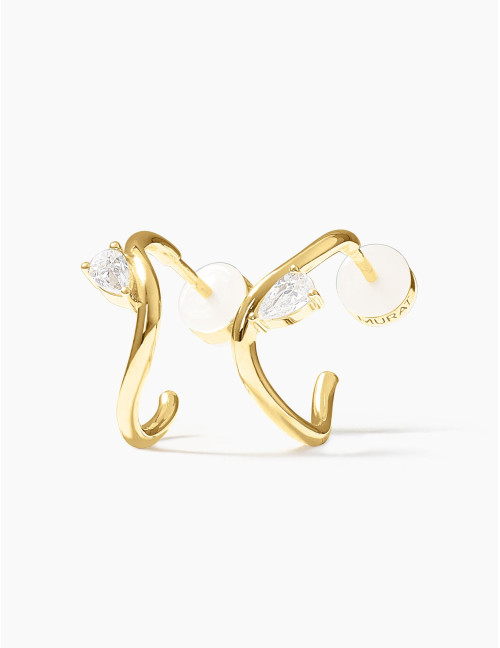 Boucles d'oreilles Le Retour dorées