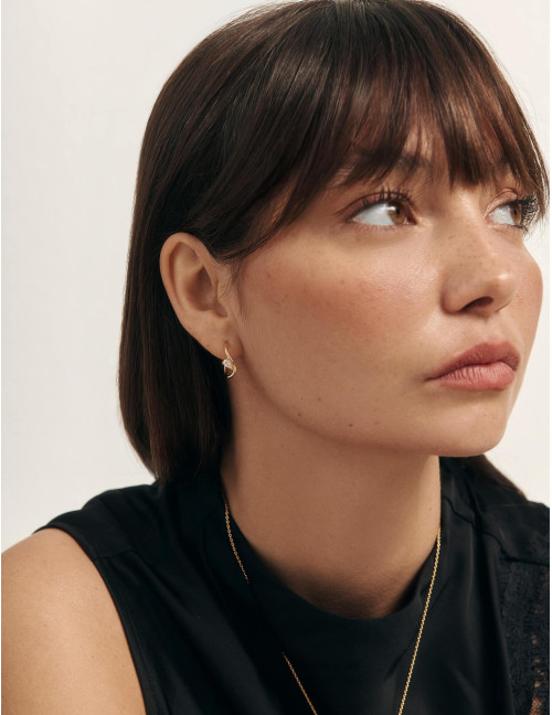 Boucles d'oreilles Le Retour dorées
