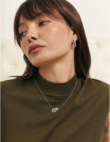 Boucles d'oreilles L'Infini argent
