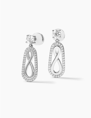 Boucles d'oreilles L'Infini argent