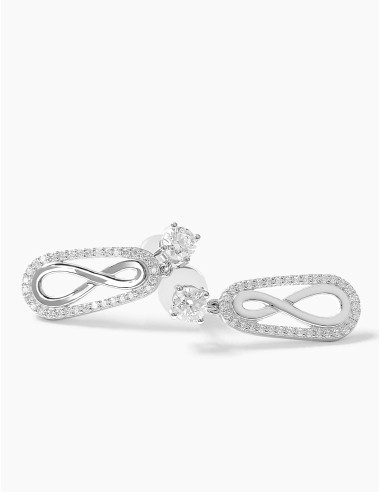 Boucles d'oreilles L'Infini argent