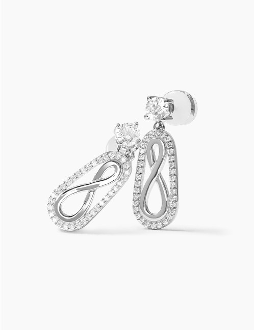 Boucles d'oreilles L'Infini argent